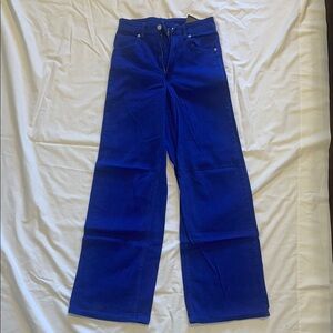 H&M Women's Wide Leg Jeans - Royal Blue